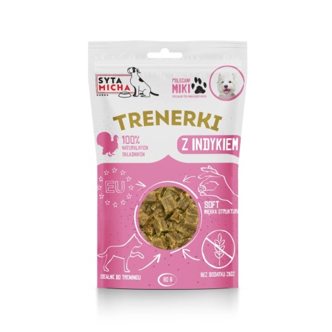 Syta Micha - trenerki z indykiem 80g