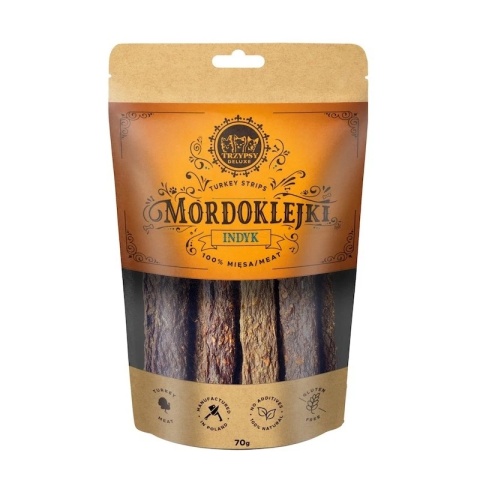 TRZYPSY MORDOKLEJKI Z INDYKA 70G
