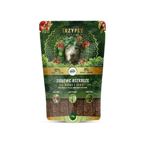 TRZYPSY Ziołowe rozkosze - Paski z dzika na kości i stawy 70g