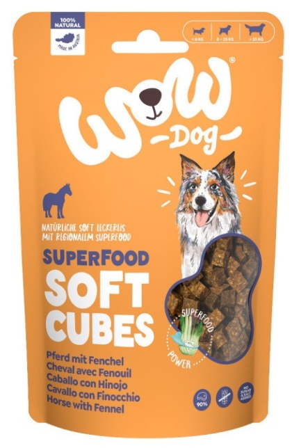WOW SUPERFOOD Soft Cubes Konina z koprem włoskim 150 g